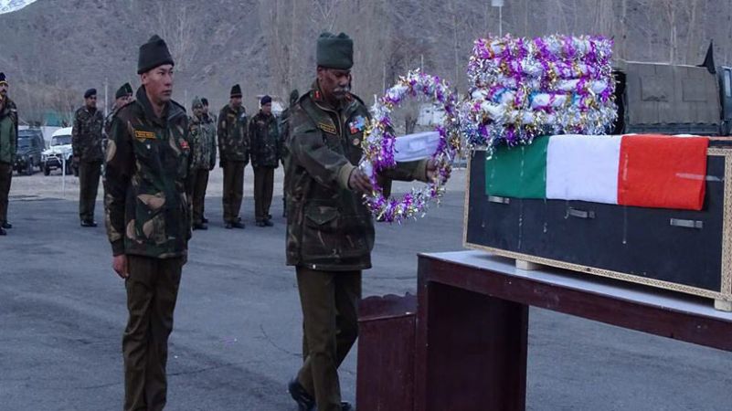 Indian army officer died in Ladakh