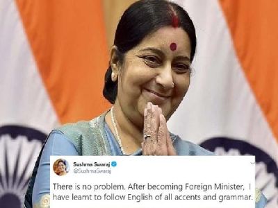 Broken English is 'no problem' for foreign minister Sushma Swaraj