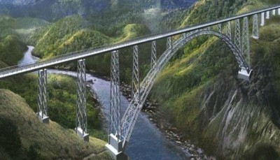 दुनिया के सबसे ऊंचे रेलवे पुल का निर्माण कार्य हुआ पूरा