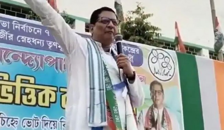 Trinamool Congress Candidate Warns Central Forces and Election Commission, BJP Reacts