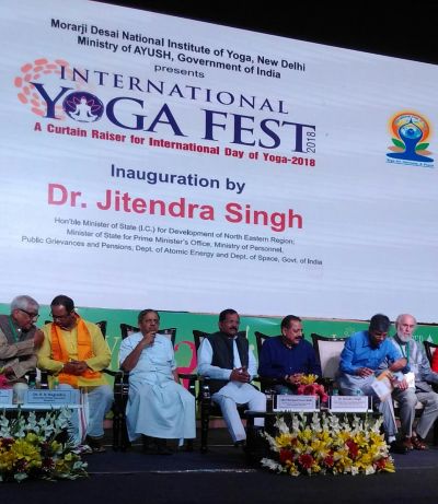Union Minister Jitendra Singh inaugurates three-day International Yoga Fest