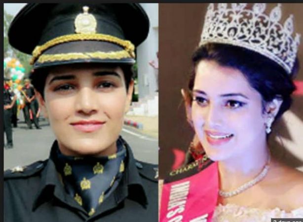 Once had a crown of the beauty queen, now become an officer in the army