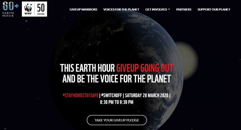 #StayHomeStaySafe and Celebrate Earth Hour 2020 Digitally