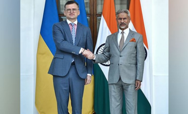 External Affairs Minister S. Jaishankar Hosts Ukrainian Counterpart Dmytro Kuleba at Hyderabad House