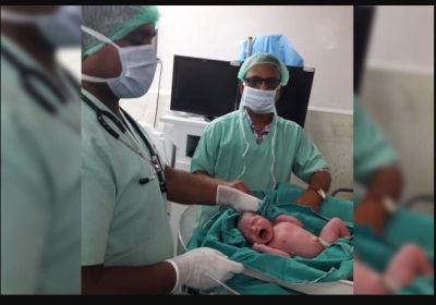 A newborn baby named after the Cyclonic storm ‘Fani’, The baby born at Hospital