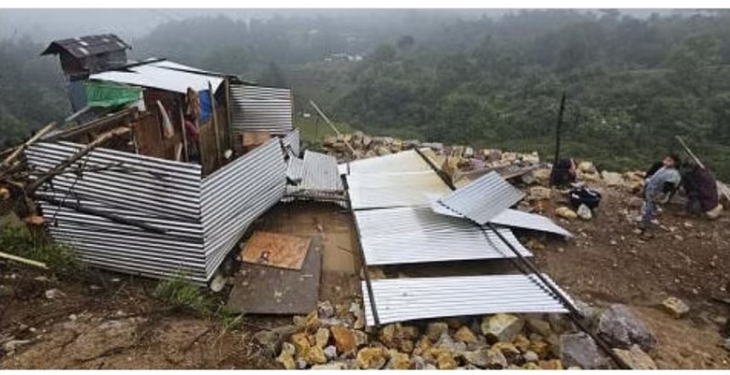 Devastating Storm Hits Meghalaya's Khasi Jaintia Hills, Leaving Hundreds Homeless