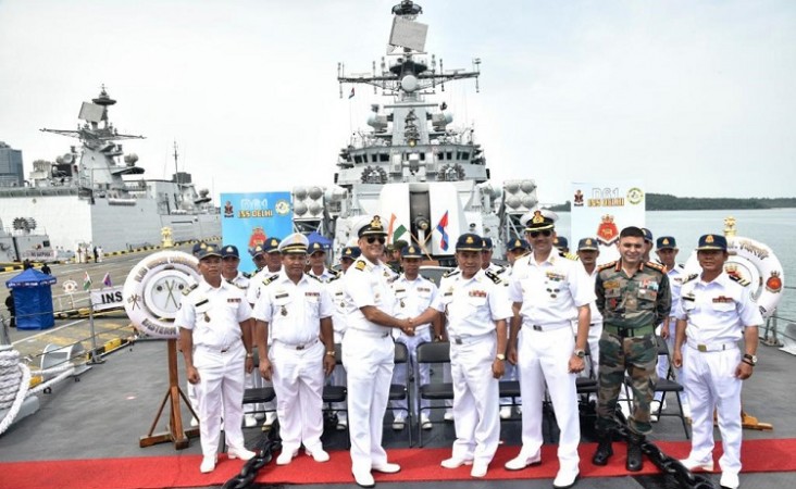 Indian Navy's Warships Arrive In Cambodia to boost maritime ties