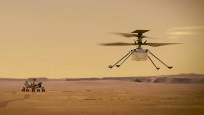नासा ने इनजेनिटी मार्स हेलीकॉप्टर का 3डी वीडियो किया जारी