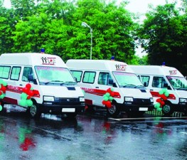 Reliance Petroleum retail outlet providing emergency ambulance services in Vijayawada