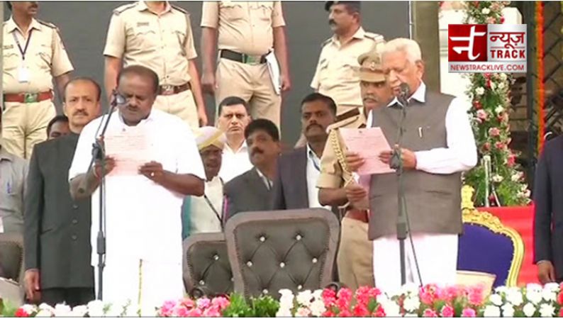 JDS Kumaraswamy swear-in as 'The all-new 24th Karnataka CM'