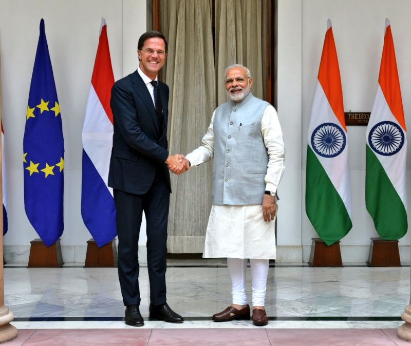 Prime Minister Narendra Modi meets PM of Netherlands Mark Rutte