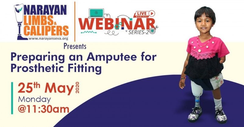 Narayan Seva Sansthan (NSS) hosted LIVE Webinar for Differently-abled, on using artificial limbs