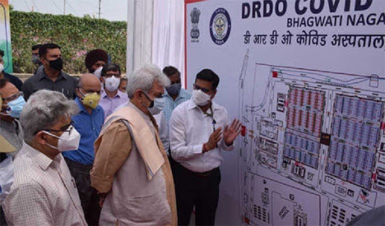 J&K Lt governor inaugurates DRDO's 500-bedded Covid hospital in Jammu