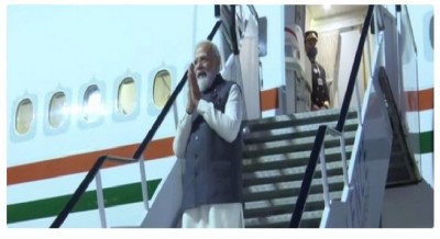 PM Modi arrives in Delhi after a trip to Italy and the United Kingdom