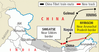 चीन के राष्ट्रपति ने भारत के करीब तिब्बत रेल लाइन को तेजी देने का दिया आदेश