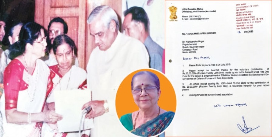 Former MLC and Politician Nishigandha Mogal is donating her Gold asset to Indian Army