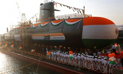 भारतीय नौसेना को मिली पांचवी स्कॉर्पीन श्रेणी की पनडुब्बी