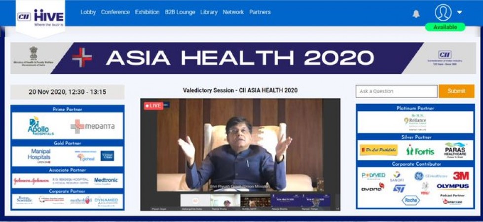 India's part an inevitable and predominant in innovative healthcare solutions, says Goyal