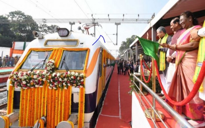 President Murmu Flags Off First Express Train in her Native Village