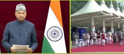 Addressing Constitution Day: President leads nation in community reading  of preamble