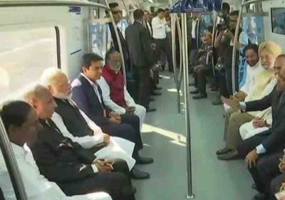 World-class Hyderabad metro witnessed PM Modi as a first rider