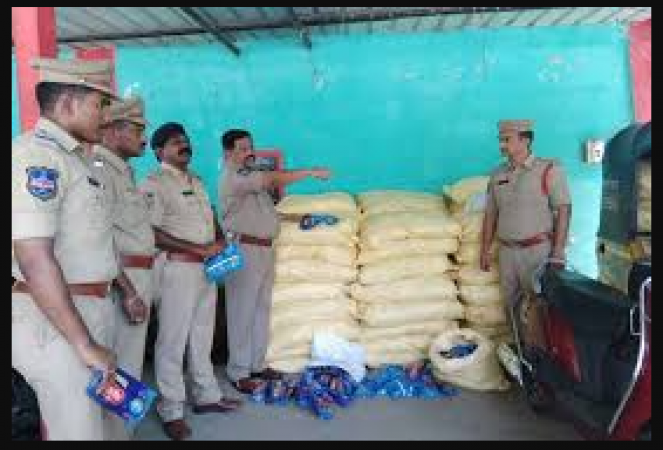 The special team of Cyberabad seized 40 bags of illegal gutkha