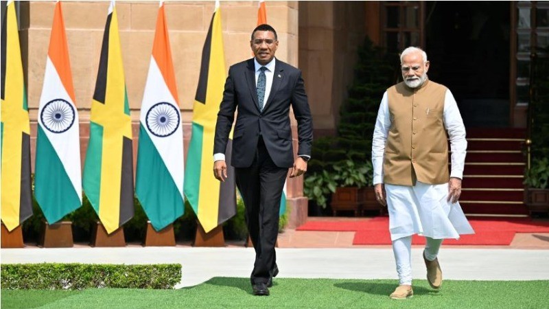 PM Modi Holds Bilateral Meeting with Jamaican Prime Minister Andrew Holness