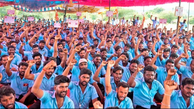 Protests Escalate at Samsung Plant in Tamil Nadu, 600 Workers Detained