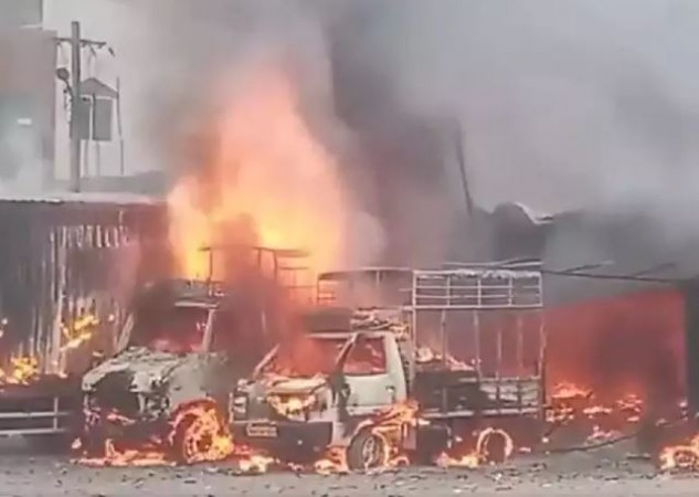 Tragic Fire Erupts in Bengaluru Firecracker Godown, Claiming 12 Lives