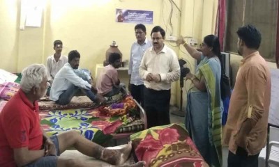 GHMC officials shift homeless people of Nampally 'Labor Adda' to Begumpet shelter home