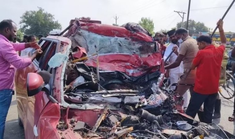 तमिलनाडु में दर्दनाक सड़क हादसा, 7 लोगों की मौत