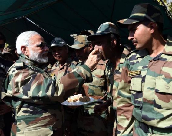 Prime Minister Narendra Modi addressed On Diwali To  Army at Line of Control (LoC)