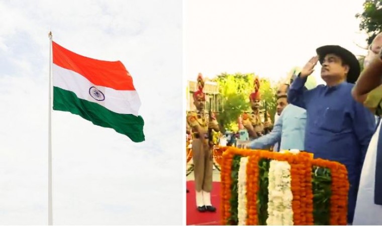 Symbol of Pride: Nitin Gadkari Attends the Unveiling of India's Tallest National Flag