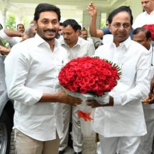 CM YS Jagan and Chief Minister K Chandrashekhar Rao pay tribute to the martyred policemen