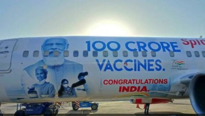 SpiceJet puts image of PM Modi, special Boeing 737 livery for India's 100 pc vaccine
