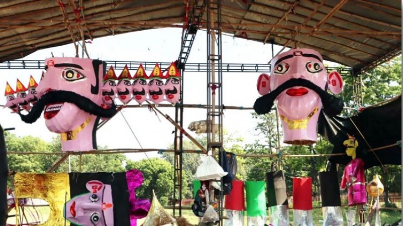 Celebrating Dussehra at the Iconic Red Fort Grounds in Delhi