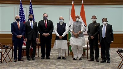 India US signed BECA during 2+2 diplomatic talks