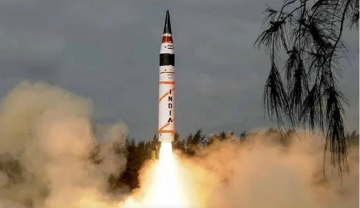 भारत ने सफलतापूर्वक लॉन्च की बैलिस्टिक मिसाइल अग्नि -5