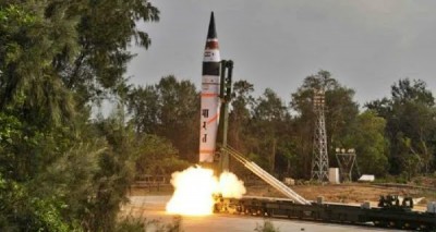 भारत ने सफलतापूर्वक लॉन्च की बैलिस्टिक मिसाइल अग्नि -5