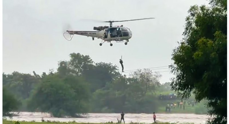 Gujarat Floods: Heavy Rains Claim 49 Lives, Over 37,000 Rescued