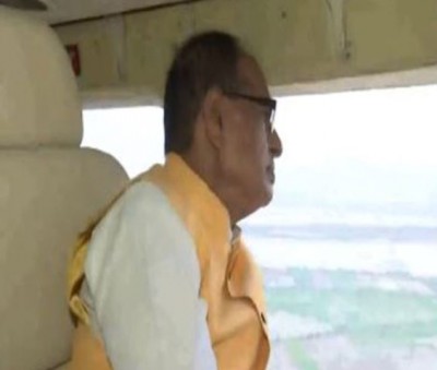 Union Agriculture Minister Shivraj Singh Chouhan Conducts Aerial Survey of Flood-Affected Areas in Andhra Pradesh