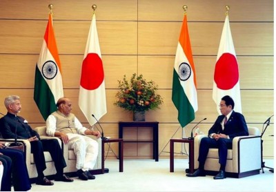EAM Jaishankar, Rajnath Singh  call on Japanese PM Kishida