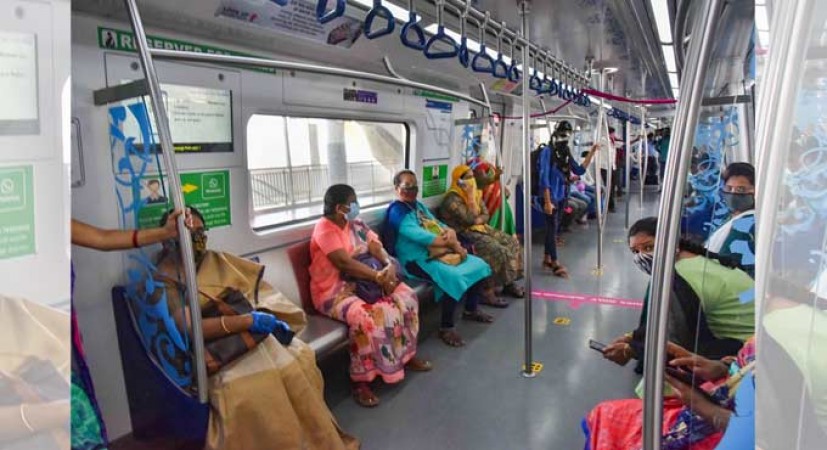 After five months interlude Metro services resumed in Hyderabad
