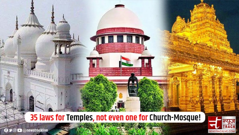 35 laws for temples, not even one for church-mosque, why? SC seeks centre's response