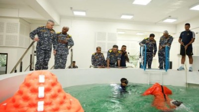 Indian Navy's Kalvari Submarine Escape Training Facility 'Vinetra' Commissioned to Boost Underwater Emergency Preparedness