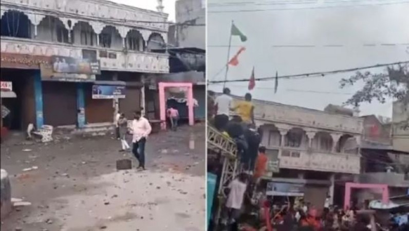 Hindu festivals, processions and stone pelting! Same trend from Delhi to Bengal, now devotees attacked from Madrasa in Kheda, Gujarat