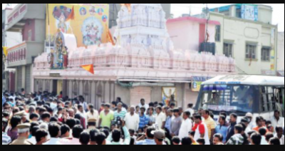 The thief  even leave the temple to steal, the incident happened in Vijayawada