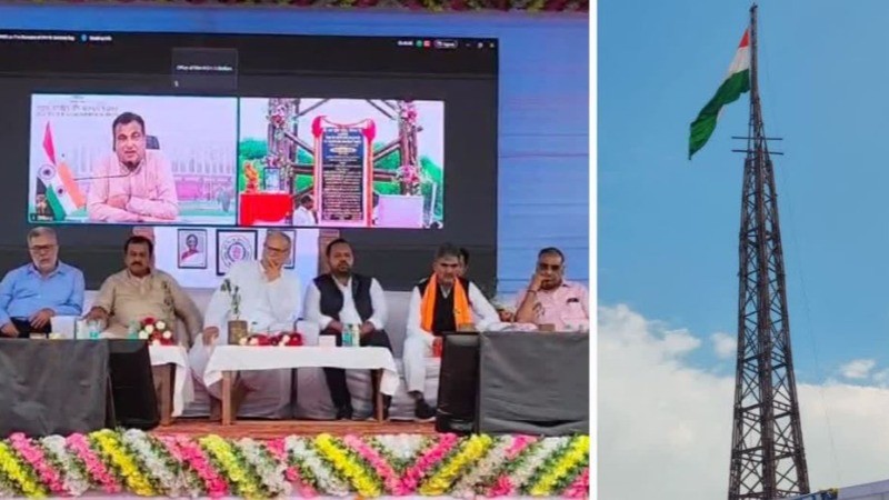 Nitin Gadkari Inaugurated World’s Tallest Bamboo Tower in Chhattisgarh