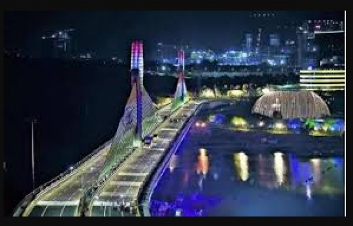 The first cable bridge was opened in Hyderabad
