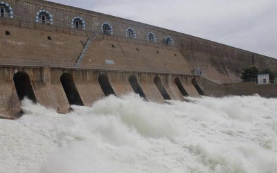 Water-flow in Stanley Reservoir of Coimbatore reaches 100 feet